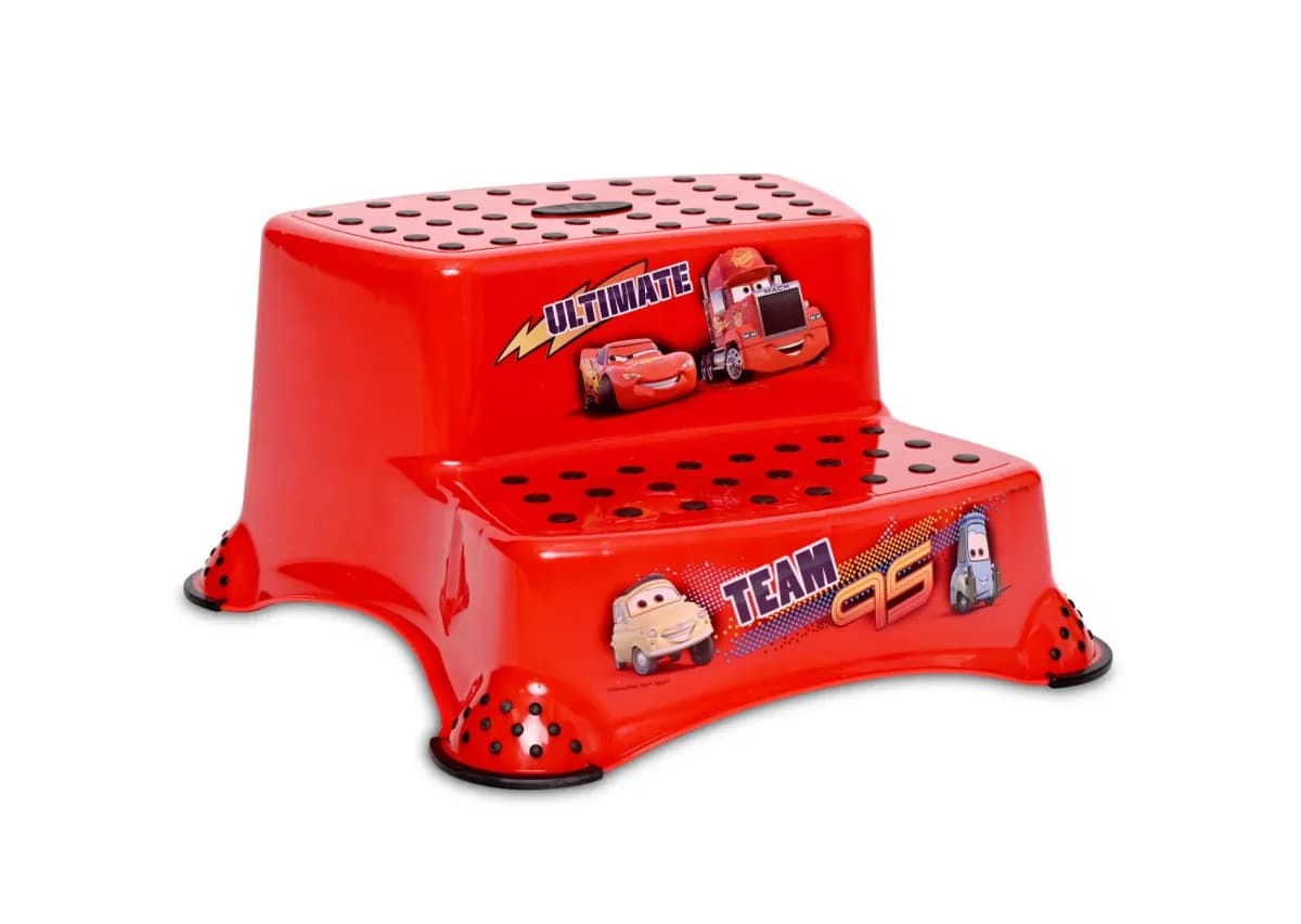 Inaltator dublu pentru baie, antiderapant, Disney, Cars Red