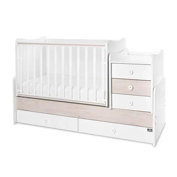 Mobilier multifunctional, Maxi Plus, 70 x 160 cm, transformabil, Trio White Light Oak