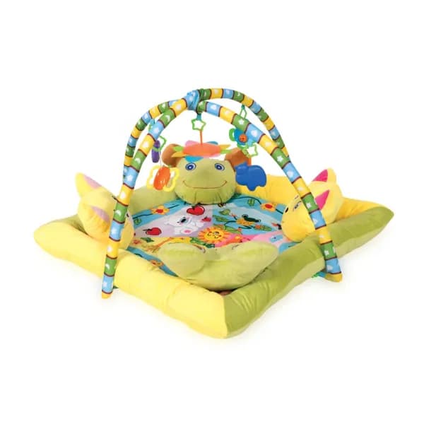 Saltea de activitate, Play Gym, cu 4 pernute, 88x88 cm