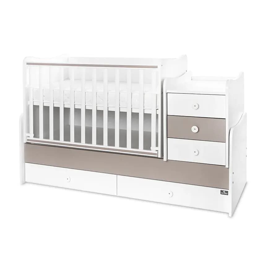Mobilier multifunctional, Maxi Plus, 70 x 160 cm, transformabil, Trio White String