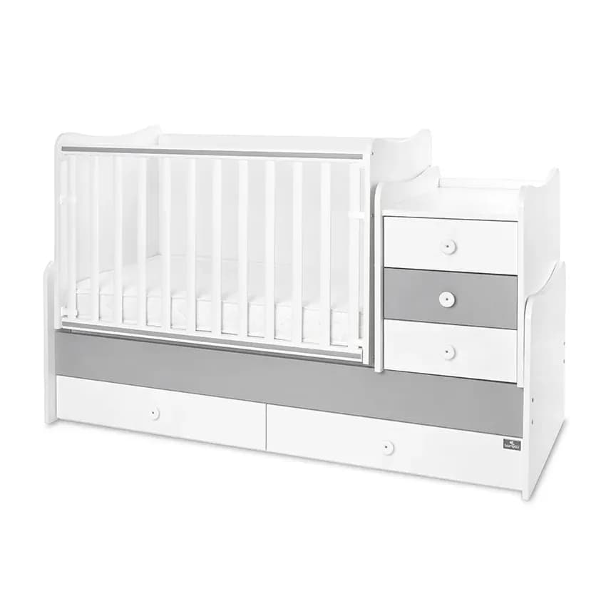 Mobilier multifunctional, Maxi Plus, 70 x 160 cm, transformabil, Trio White Stone Grey