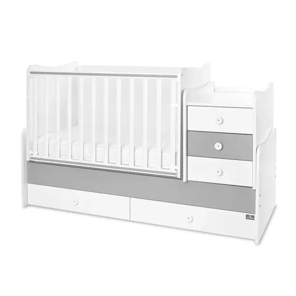 Mobilier multifunctional, Maxi Plus, 70 x 160 cm, transformabil, Trio White Stone Grey