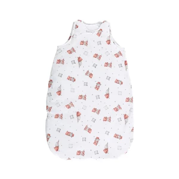Sac de dormit de vara, 95 cm, 18-24 luni, bumbac ranforce, Bears & Pillows Beige