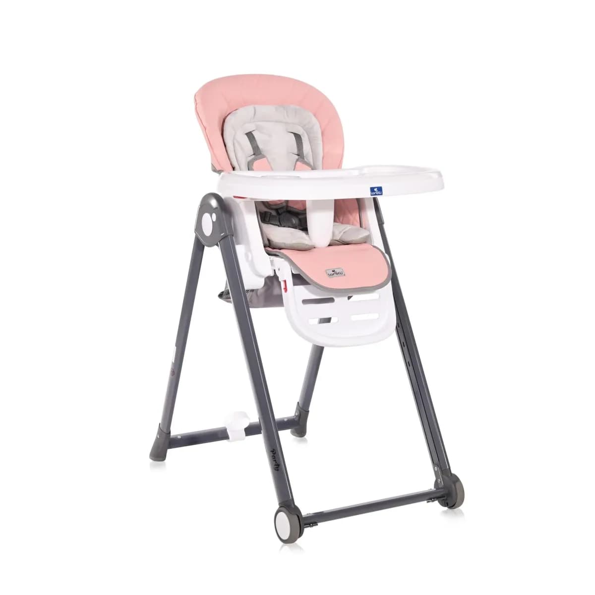 Scaun de masa Party, spatar reglabil, cadru aluminiu, pliere compacta, Roz Blossom Leather