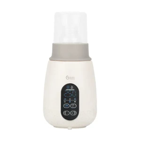 Babymoov - Incalzitor si sterilizator biberoane (recipiente) pentru casa si masina NutriSmart+ Mineral Beige