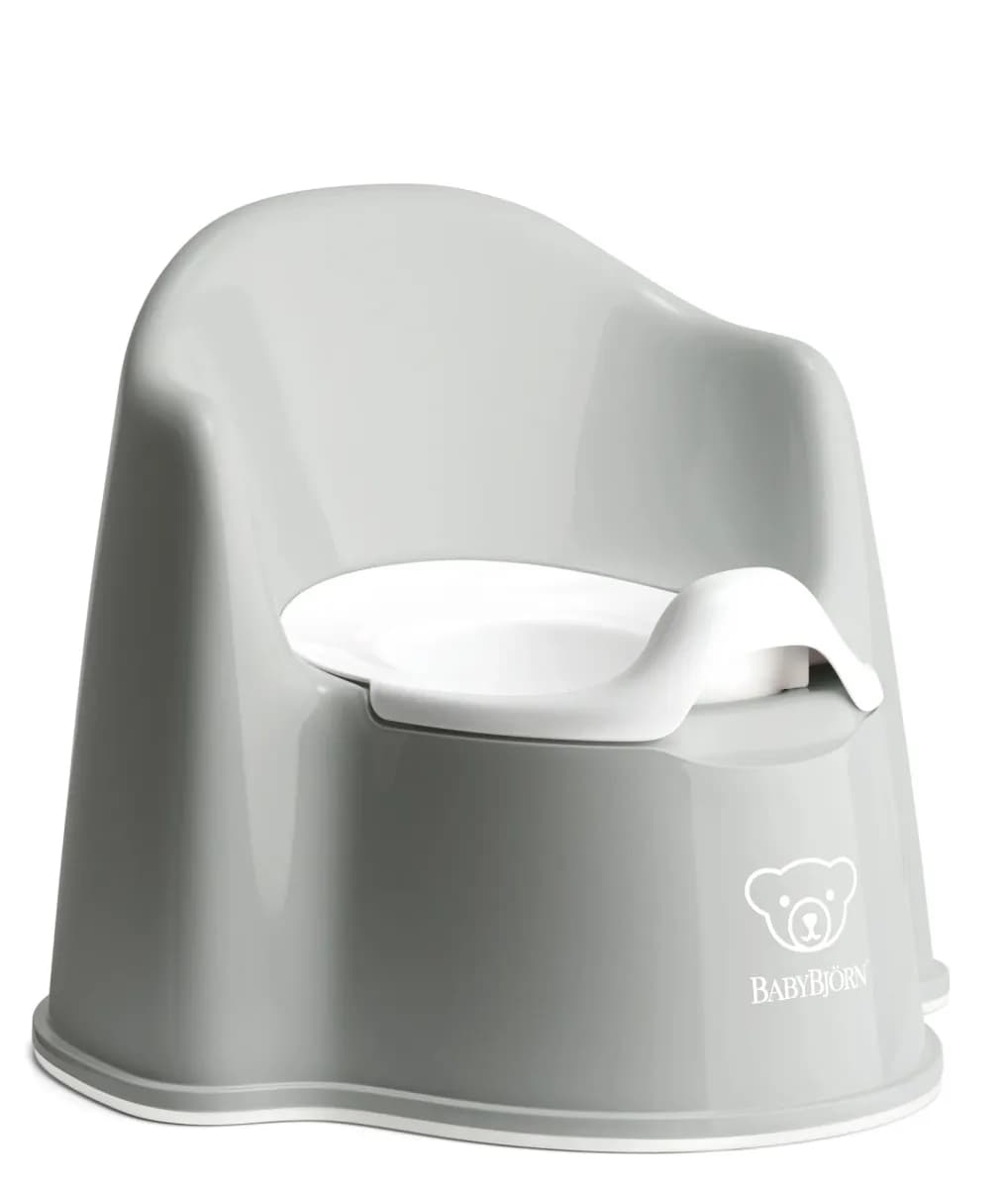 BabyBjorn – Olita cu protectie spate Potty Chair Grey / White