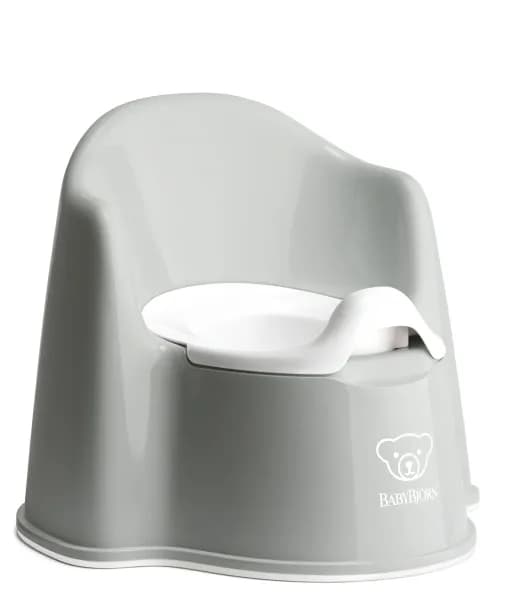 BabyBjorn – Olita cu protectie spate Potty Chair Grey / White