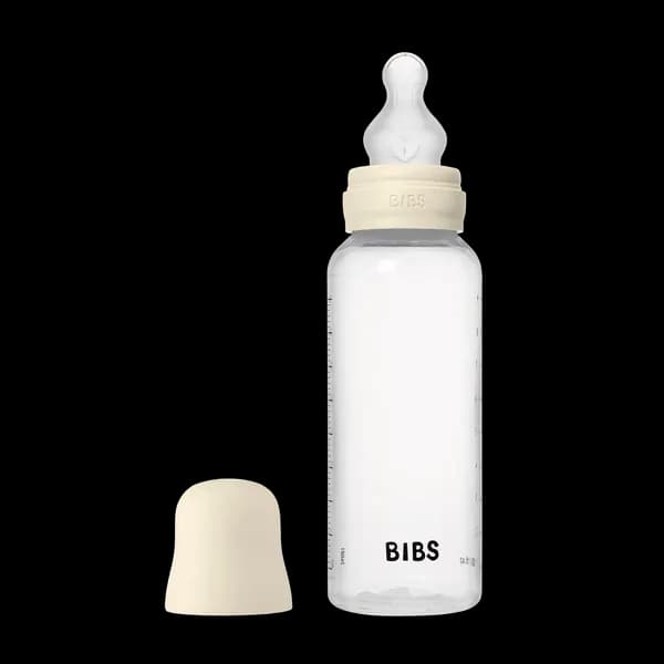 BIBS - Set complet biberon anticolici PP fara BPA, 270 ml, Silicon, Ivory
