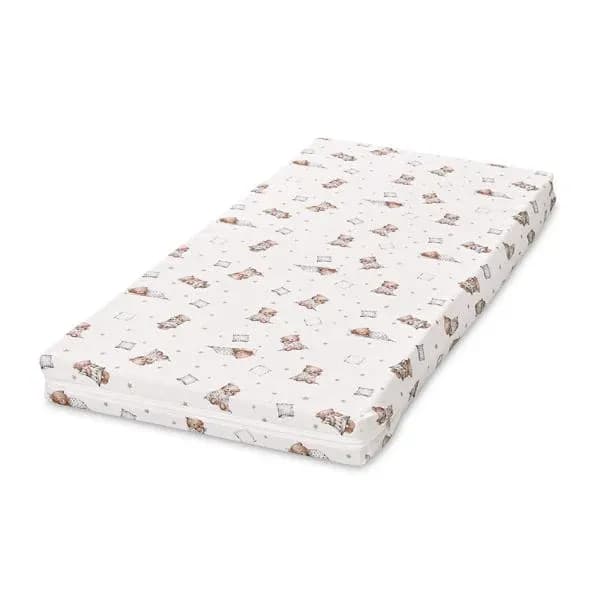 Saltea patut balansoar First Dreams, 90 x 42 x 6 cm, spuma elastica, Bear and Pilow Beige