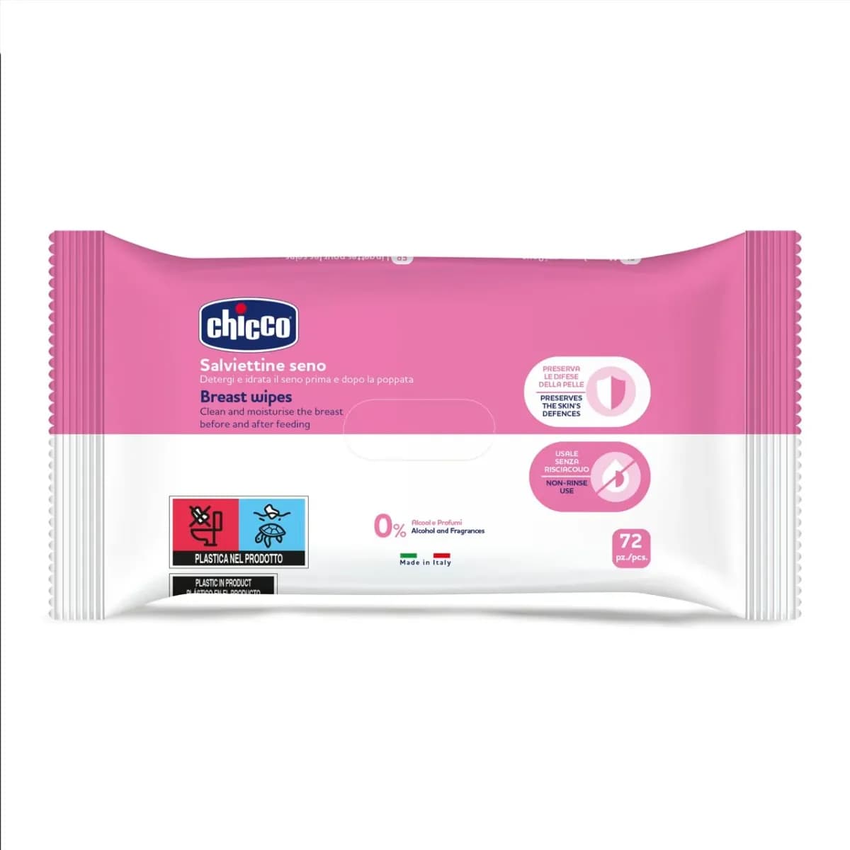 Servetele umede Chicco pentru igiena sanului 72 buc 0 luni+ — imaginea 1