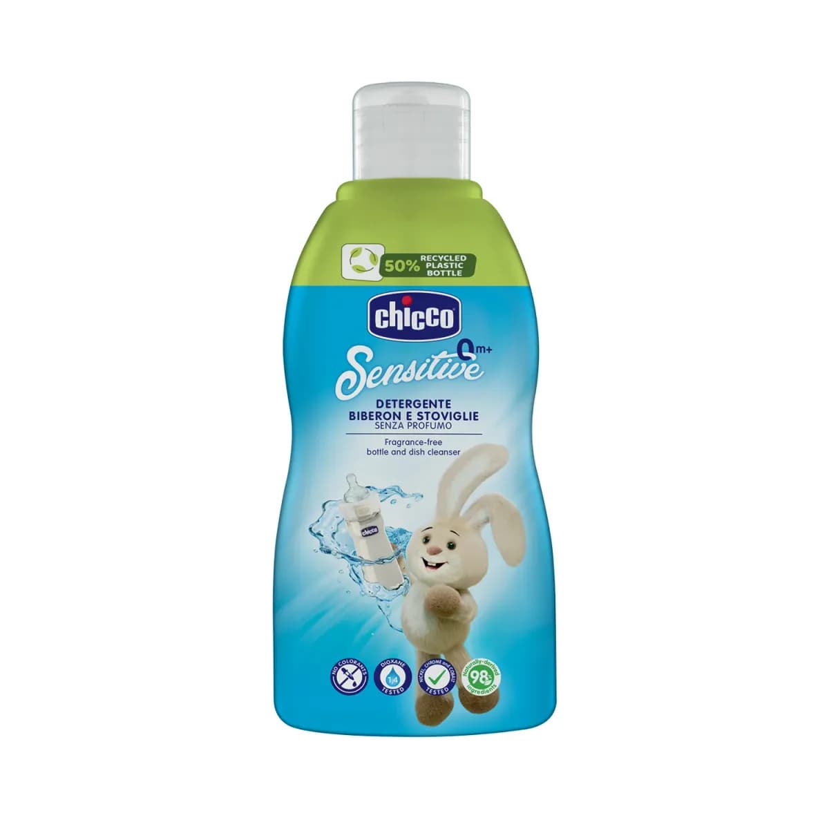 Detergent pentru biberoane si vesela bebelusului Chicco 300ml, 0 luni+ — imaginea 1