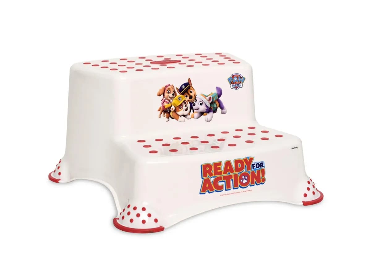 Inaltator dublu pentru baie, antiderapant, Disney, Paw Patrol White — imaginea 1