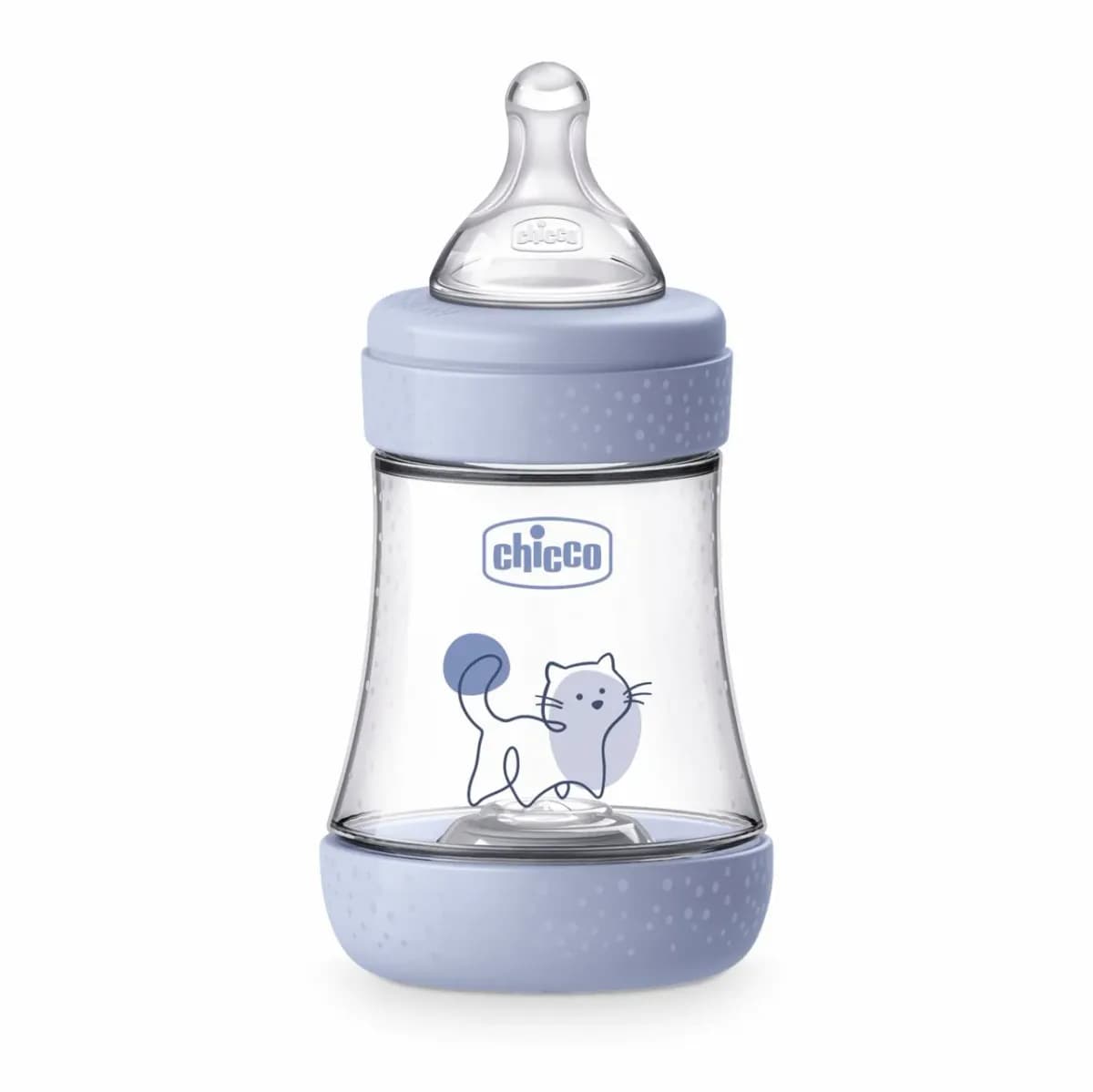 Biberon Chicco Perfect5 150ml, biofunctional, anti-colici, tetina silicon, flux lent, baiat, 0luni — imaginea 1
